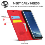 Custodia portafoglio in pelle PU per Samsung Galaxy S9