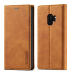 Custodia portafoglio in pelle PU per Samsung Galaxy S9