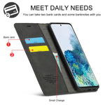 Custodia portafoglio TPU e pelle per Samsung Galaxy S20 FE
