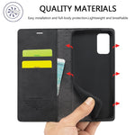 Custodia portafoglio TPU e pelle per Samsung Galaxy S20 FE