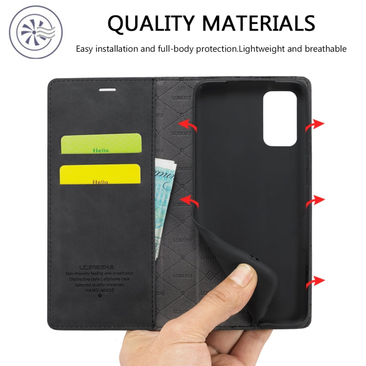 Custodia portafoglio TPU e pelle per Samsung Galaxy S20 FE