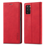 Custodia portafoglio TPU e pelle per Samsung Galaxy S20 FE