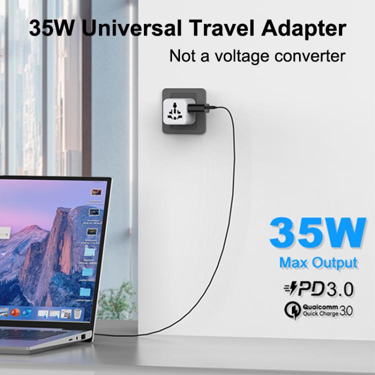 Adattatore caricabatterie da viaggio universale multifunzione Onten CW81