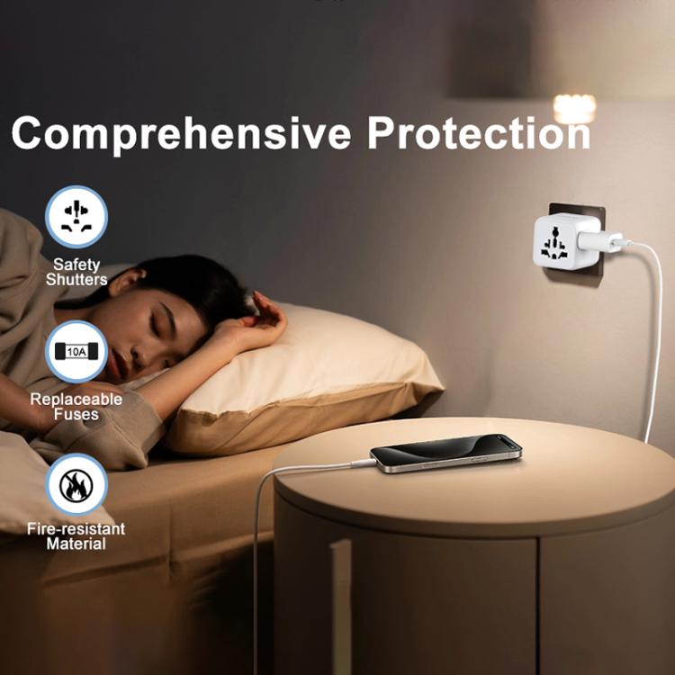 Adattatore caricabatterie da viaggio universale multifunzione Onten CW81