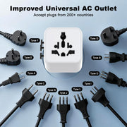 Adattatore caricabatterie da viaggio universale multifunzione Onten CW81