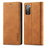 Custodia portafoglio TPU e pelle per Samsung Galaxy S20 FE