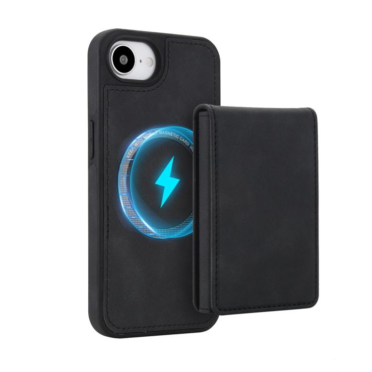 Portafoglio staccabile in similpelle stile retrò con chiusura a molla e custodia magnetica RFID per telefono., For iPhone 17e / 16e, For iPhone 17 Pro Max, For iPhone 17 Pro, For iPhone 15 Plus