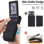 Portafoglio staccabile in similpelle stile retrò con chiusura a molla e custodia magnetica RFID per telefono., For iPhone 17e / 16e, For iPhone 17 Pro Max, For iPhone 17 Pro, For iPhone 15 Plus
