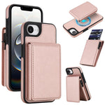 Portafoglio staccabile in similpelle stile retrò con chiusura a molla e custodia magnetica RFID per telefono., For iPhone 17e / 16e, For iPhone 17 Pro Max, For iPhone 17 Pro, For iPhone 15 Plus