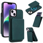 Portafoglio staccabile in similpelle stile retrò con chiusura a molla e custodia magnetica RFID per telefono., For iPhone 17e / 16e, For iPhone 17 Pro Max, For iPhone 17 Pro, For iPhone 15 Plus