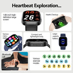 Smartwatch QS15 con schermo TFT HD da 1,88 pollici, supporto per il monitoraggio della salute e diverse modalità sportive.