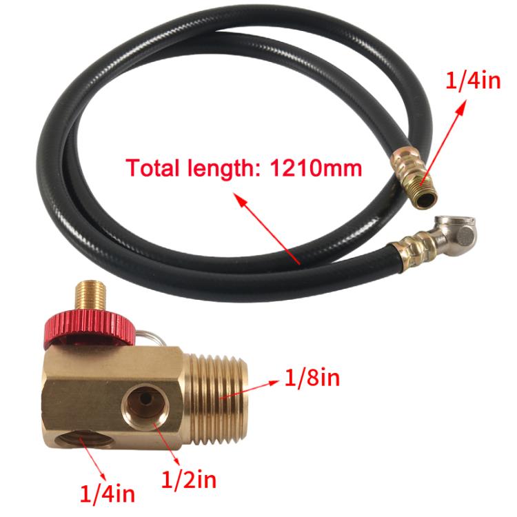 Kit di riparazione serbatoio aria compressa, manometro, 19pcs / Set