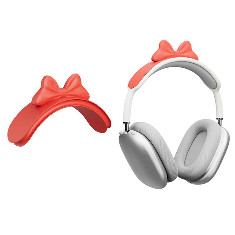 Fascia per capelli decorativa in silicone con fiocco, For AirPods Max
