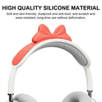 Fascia per capelli decorativa in silicone con fiocco, For AirPods Max