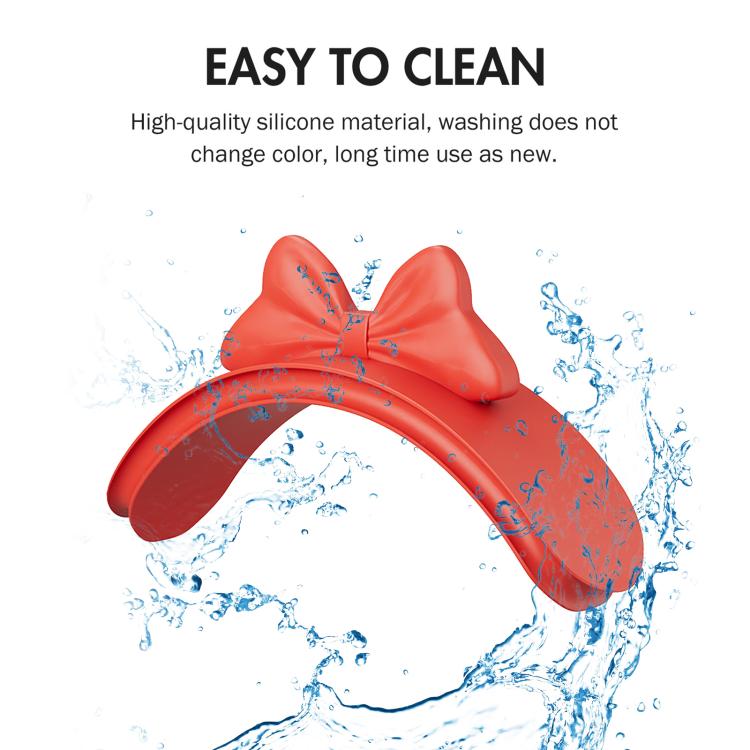 Fascia per capelli decorativa in silicone con fiocco, For AirPods Max