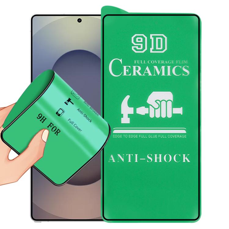 Pellicola ceramica 9D a schermo intero con adesivo completo, For Samsung Galaxy S26+ 5G, For Samsung Galaxy S26 Edge 5G, For Samsung Galaxy S26 Ultra 5G, For Samsung Galaxy S26 5G, For Samsung Galaxy S25 Edge 5G, For Samsung Galaxy S25 5G              ...