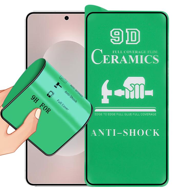 Pellicola ceramica 9D a schermo intero con adesivo completo, For Samsung Galaxy S26+ 5G, For Samsung Galaxy S26 Edge 5G, For Samsung Galaxy S26 Ultra 5G, For Samsung Galaxy S26 5G, For Samsung Galaxy S25 Edge 5G, For Samsung Galaxy S25 5G              ...