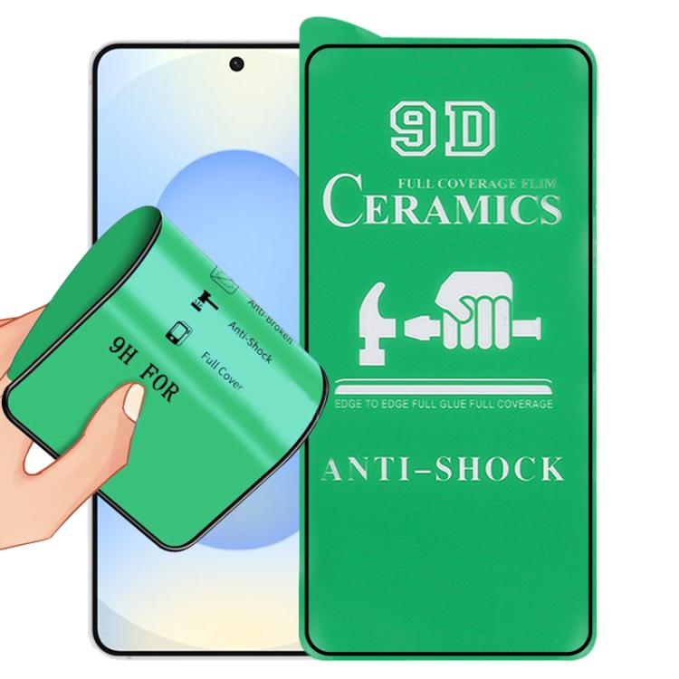 Pellicola ceramica 9D a schermo intero con adesivo completo, For Samsung Galaxy S26+ 5G, For Samsung Galaxy S26 Edge 5G, For Samsung Galaxy S26 Ultra 5G, For Samsung Galaxy S26 5G, For Samsung Galaxy S25 Edge 5G, For Samsung Galaxy S25 5G              ...