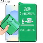 25 pezzi Pellicola ceramica 9D a schermo intero con adesivo completo, For Samsung Galaxy S26+ 5G, For Samsung Galaxy S26 Edge 5G, For Samsung Galaxy S26 Ultra 5G, For Samsung Galaxy S26 5G, For Samsung Galaxy S25 Edge 5G, For Samsung Galaxy S25 5G     ...