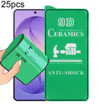 25 pezzi Pellicola ceramica 9D a schermo intero con adesivo completo, For Samsung Galaxy S26+ 5G, For Samsung Galaxy S26 Edge 5G, For Samsung Galaxy S26 Ultra 5G, For Samsung Galaxy S26 5G, For Samsung Galaxy S25 Edge 5G, For Samsung Galaxy S25 5G     ...