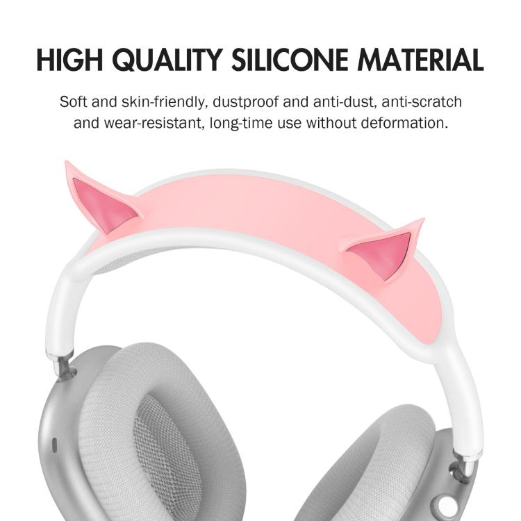 Fascia per capelli decorativa in silicone con orecchie da elfo, For AirPods Max
