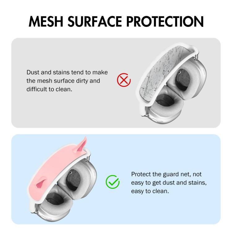 Fascia per capelli decorativa in silicone con orecchie da elfo, For AirPods Max