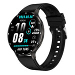 QS07 Smartwatch con schermo AMOLED rotondo da 1,75 pollici, supporto per il monitoraggio della salute, Black Silicone Strap, Silver Silicone Strap, Gold Silicone Strap, Black Leather Strap, Silver Leather Strap, Gold Leather Strap, Black Bamboo Strap  ...