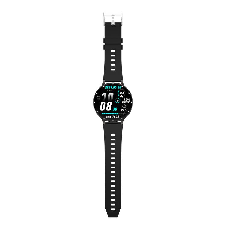 QS07 Smartwatch con schermo AMOLED rotondo da 1,75 pollici, supporto per il monitoraggio della salute, Black Silicone Strap, Silver Silicone Strap, Gold Silicone Strap, Black Leather Strap, Silver Leather Strap, Gold Leather Strap, Black Bamboo Strap  ...