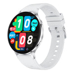 QS07 Smartwatch con schermo AMOLED rotondo da 1,75 pollici, supporto per il monitoraggio della salute, Black Silicone Strap, Silver Silicone Strap, Gold Silicone Strap, Black Leather Strap, Silver Leather Strap, Gold Leather Strap, Black Bamboo Strap  ...
