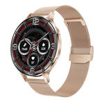 QS07 Smartwatch con schermo AMOLED rotondo da 1,75 pollici, supporto per il monitoraggio della salute, Black Silicone Strap, Silver Silicone Strap, Gold Silicone Strap, Black Leather Strap, Silver Leather Strap, Gold Leather Strap, Black Bamboo Strap  ...