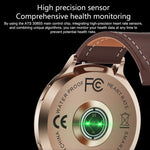 QS07 Smartwatch con schermo AMOLED rotondo da 1,75 pollici, supporto per il monitoraggio della salute, Black Silicone Strap, Silver Silicone Strap, Gold Silicone Strap, Black Leather Strap, Silver Leather Strap, Gold Leather Strap, Black Bamboo Strap  ...