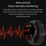 QS07 Smartwatch con schermo AMOLED rotondo da 1,75 pollici, supporto per il monitoraggio della salute, Black Silicone Strap, Silver Silicone Strap, Gold Silicone Strap, Black Leather Strap, Silver Leather Strap, Gold Leather Strap, Black Bamboo Strap  ...