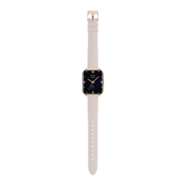 QS06 Orologio intelligente ultra sottile con schermo quadrato da 1,75 pollici, funzione chiamate e monitoraggio della salute., Gold Silicone Strap, Pink Silicone Strap, Starlight Silicone Strap, Dark Gray Silicone Strap, Dark Gray Steel Strap          ...
