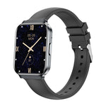QS06 Orologio intelligente ultra sottile con schermo quadrato da 1,75 pollici, funzione chiamate e monitoraggio della salute., Gold Silicone Strap, Pink Silicone Strap, Starlight Silicone Strap, Dark Gray Silicone Strap, Dark Gray Steel Strap          ...