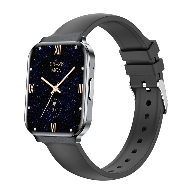 QS06 Orologio intelligente ultra sottile con schermo quadrato da 1,75 pollici, funzione chiamate e monitoraggio della salute., Gold Silicone Strap, Pink Silicone Strap, Starlight Silicone Strap, Dark Gray Silicone Strap, Dark Gray Steel Strap          ...
