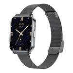 QS06 Orologio intelligente ultra sottile con schermo quadrato da 1,75 pollici, funzione chiamate e monitoraggio della salute., Gold Silicone Strap, Pink Silicone Strap, Starlight Silicone Strap, Dark Gray Silicone Strap, Dark Gray Steel Strap          ...