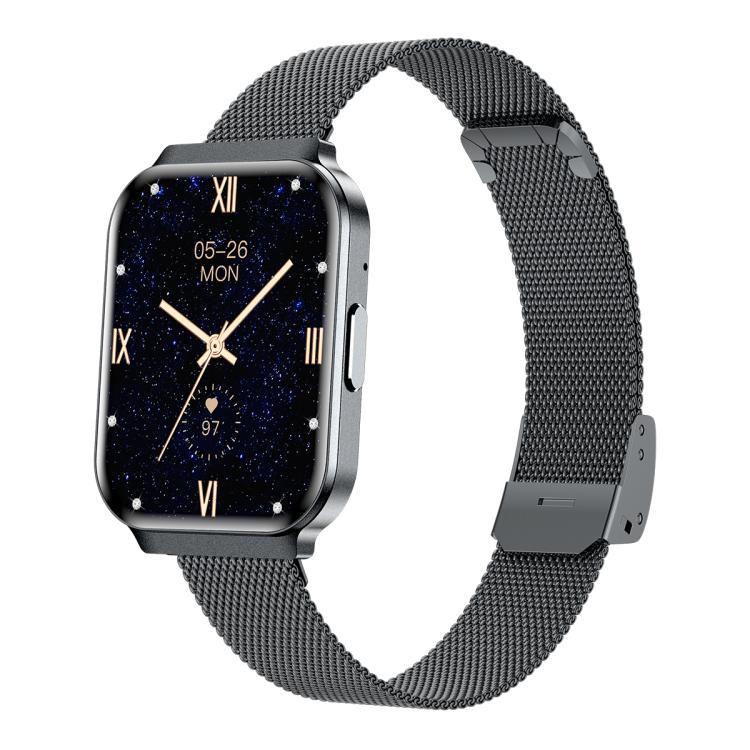 QS06 Orologio intelligente ultra sottile con schermo quadrato da 1,75 pollici, funzione chiamate e monitoraggio della salute., Gold Silicone Strap, Pink Silicone Strap, Starlight Silicone Strap, Dark Gray Silicone Strap, Dark Gray Steel Strap          ...