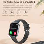 QS06 Orologio intelligente ultra sottile con schermo quadrato da 1,75 pollici, funzione chiamate e monitoraggio della salute., Gold Silicone Strap, Pink Silicone Strap, Starlight Silicone Strap, Dark Gray Silicone Strap, Dark Gray Steel Strap          ...