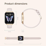 QS06 Orologio intelligente ultra sottile con schermo quadrato da 1,75 pollici, funzione chiamate e monitoraggio della salute., Gold Silicone Strap, Pink Silicone Strap, Starlight Silicone Strap, Dark Gray Silicone Strap, Dark Gray Steel Strap          ...