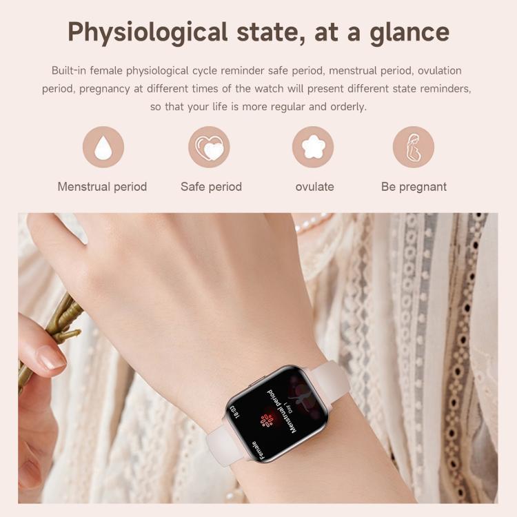 QS06 Orologio intelligente ultra sottile con schermo quadrato da 1,75 pollici, funzione chiamate e monitoraggio della salute., Gold Silicone Strap, Pink Silicone Strap, Starlight Silicone Strap, Dark Gray Silicone Strap, Dark Gray Steel Strap          ...