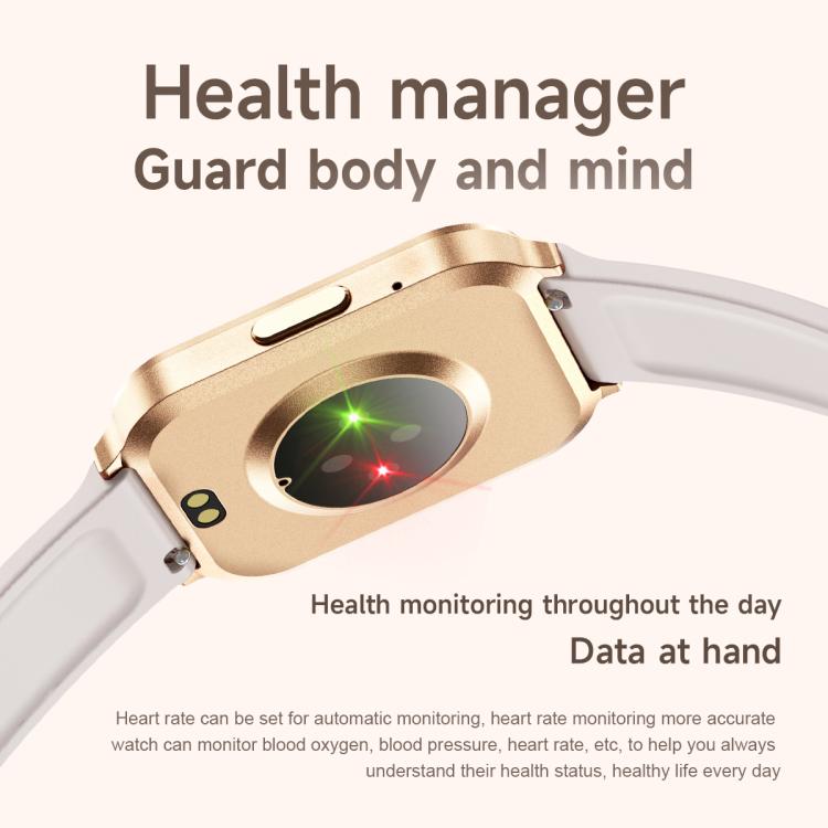 QS06 Orologio intelligente ultra sottile con schermo quadrato da 1,75 pollici, funzione chiamate e monitoraggio della salute., Gold Silicone Strap, Pink Silicone Strap, Starlight Silicone Strap, Dark Gray Silicone Strap, Dark Gray Steel Strap          ...