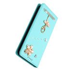 Custodia per telefono in ecopelle con protezione RFID e strass, a tema ballerina, con motivo a ballerina., For Samsung Galaxy S23 Ultra 5G, For Samsung Galaxy S23+ 5G, For Samsung Galaxy S23 5G