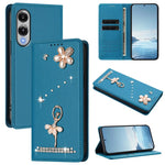 Custodia per telefono in ecopelle con protezione RFID e strass, a tema ballerina, con motivo a ballerina., For Samsung Galaxy S26 5G, For Samsung Galaxy S25 FE 5G, For Samsung Galaxy S25 Edge 5G