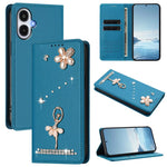 Custodia per telefono in ecopelle con protezione RFID e strass, a tema ballerina, con motivo a ballerina., For Samsung Galaxy A57 5G, For Samsung Galaxy A37 5G, For Samsung Galaxy A25e / A25 5G JP