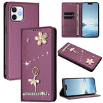 Custodia per telefono in ecopelle con protezione RFID e strass, a tema ballerina, con motivo a ballerina., For iPhone 11 Pro Max, For iPhone 11, For iPhone 11 Pro