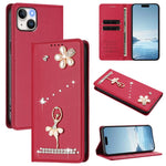 Custodia per telefono in ecopelle con protezione RFID e strass, a tema ballerina, con motivo a ballerina., For iPhone 15 Pro Max, For iPhone 15 Pro, For iPhone 15 Plus