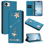 Custodia per telefono in ecopelle con protezione RFID e strass, a tema ballerina, con motivo a ballerina., For iPhone 17e / 16e, For iPhone 17 Pro Max, For iPhone 17 Pro