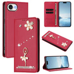 Custodia per telefono in ecopelle con protezione RFID e strass, a tema ballerina, con motivo a ballerina., For iPhone 17e / 16e, For iPhone 17 Pro Max, For iPhone 17 Pro