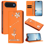 Custodia per telefono in ecopelle con protezione RFID e strass, a tema ballerina, con motivo a ballerina., For iPhone 17, For iPhone Air, For iPhone 16 Pro Max