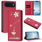 Custodia per telefono in ecopelle con protezione RFID e strass, a tema ballerina, con motivo a ballerina., For iPhone 17, For iPhone Air, For iPhone 16 Pro Max